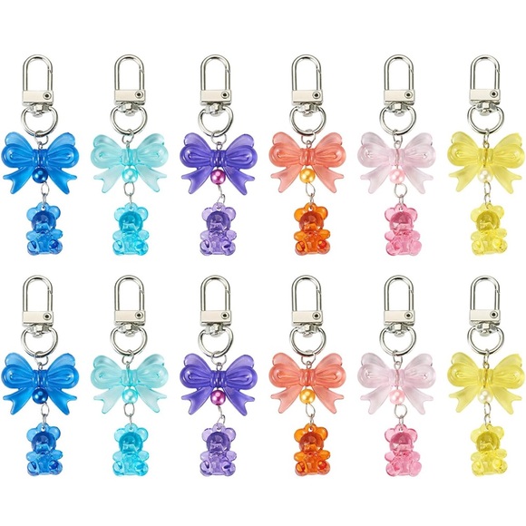 Other - BUY NOW - Set of 2 Bear Charm with Bow